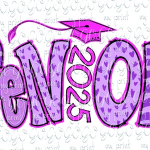 Senior png Senior 2025 png Pink Trendy Class of 2053 sublimatieontwerpen Afstuderen png Digitale download