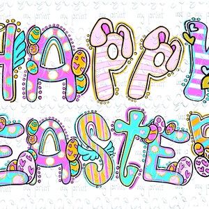 Happy Easter Sublimation Designs Downloads, Easter Png Files for Shirt Design, Easter Clipart, Dtg Files, Digital Download