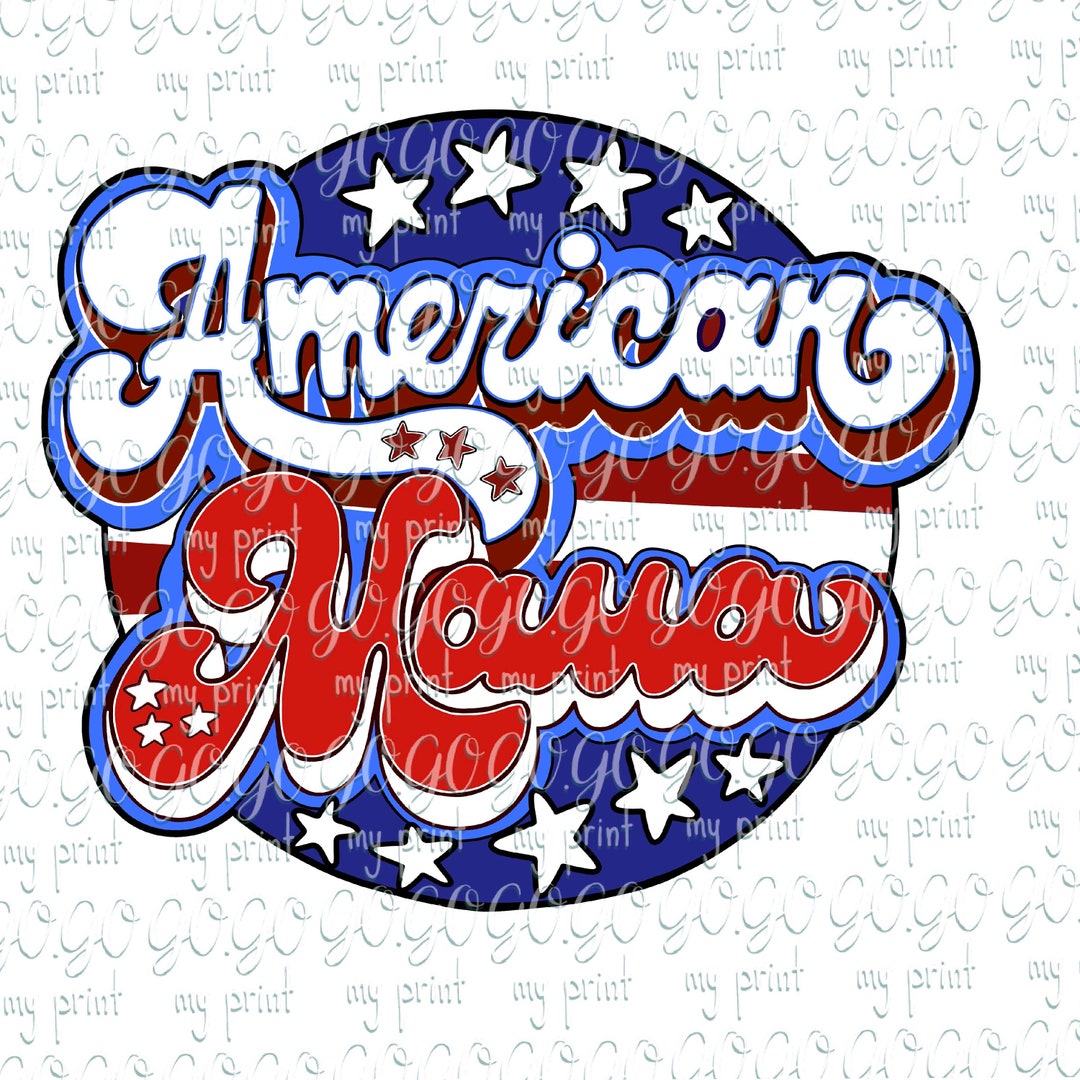 Fourth of July Png American Mama Png Retro 4th of July Png Usa ...
