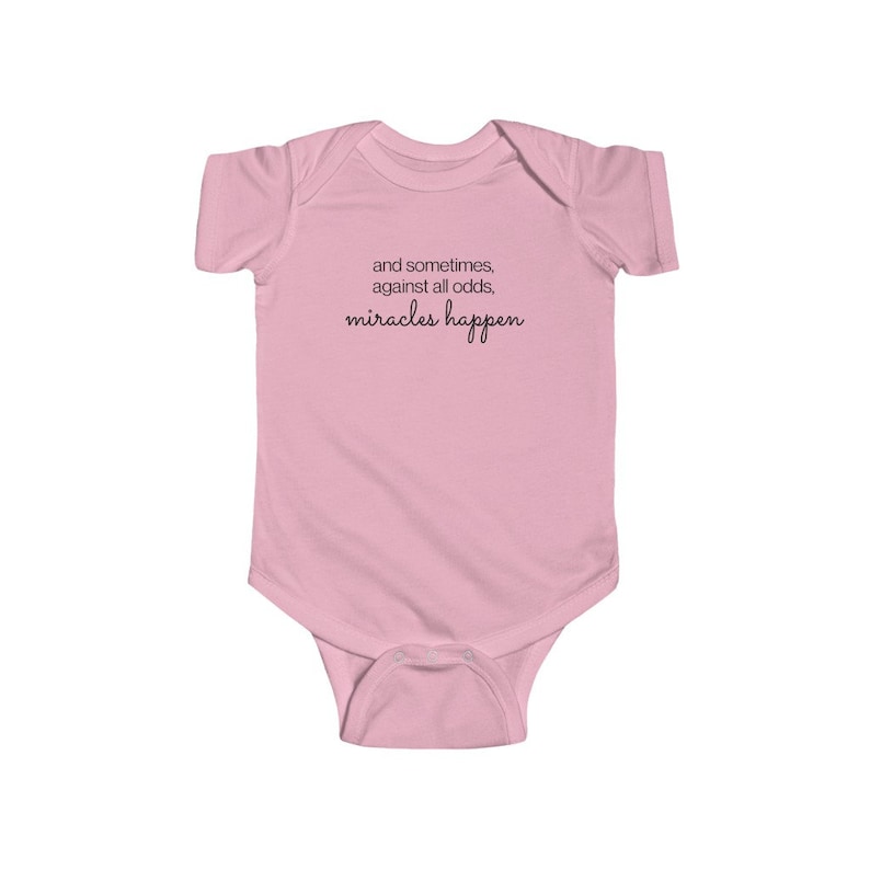 Coming Home Outfit Newborn Sometimes Miracles Happen infertility Onesie\u00ae Baby Shower Gift Rainbow baby New Baby IVF Baby IUI Baby