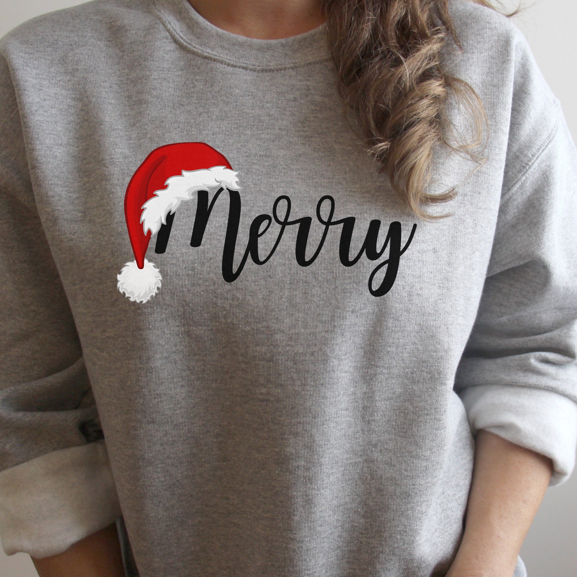 Merry Sweatshirt Christmas Sweater 