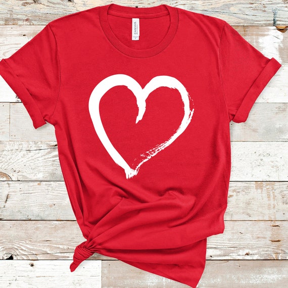 love heart shirt womens