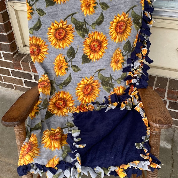 Fleece Tie Blanket Etsy