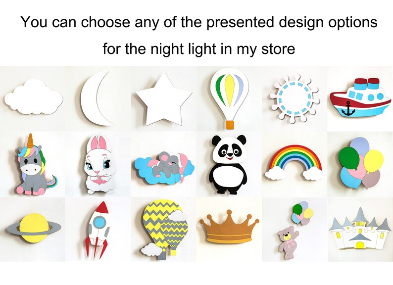 Set of 2 Night Light Cloud Wall Lamp Nursery decor night light Etsy