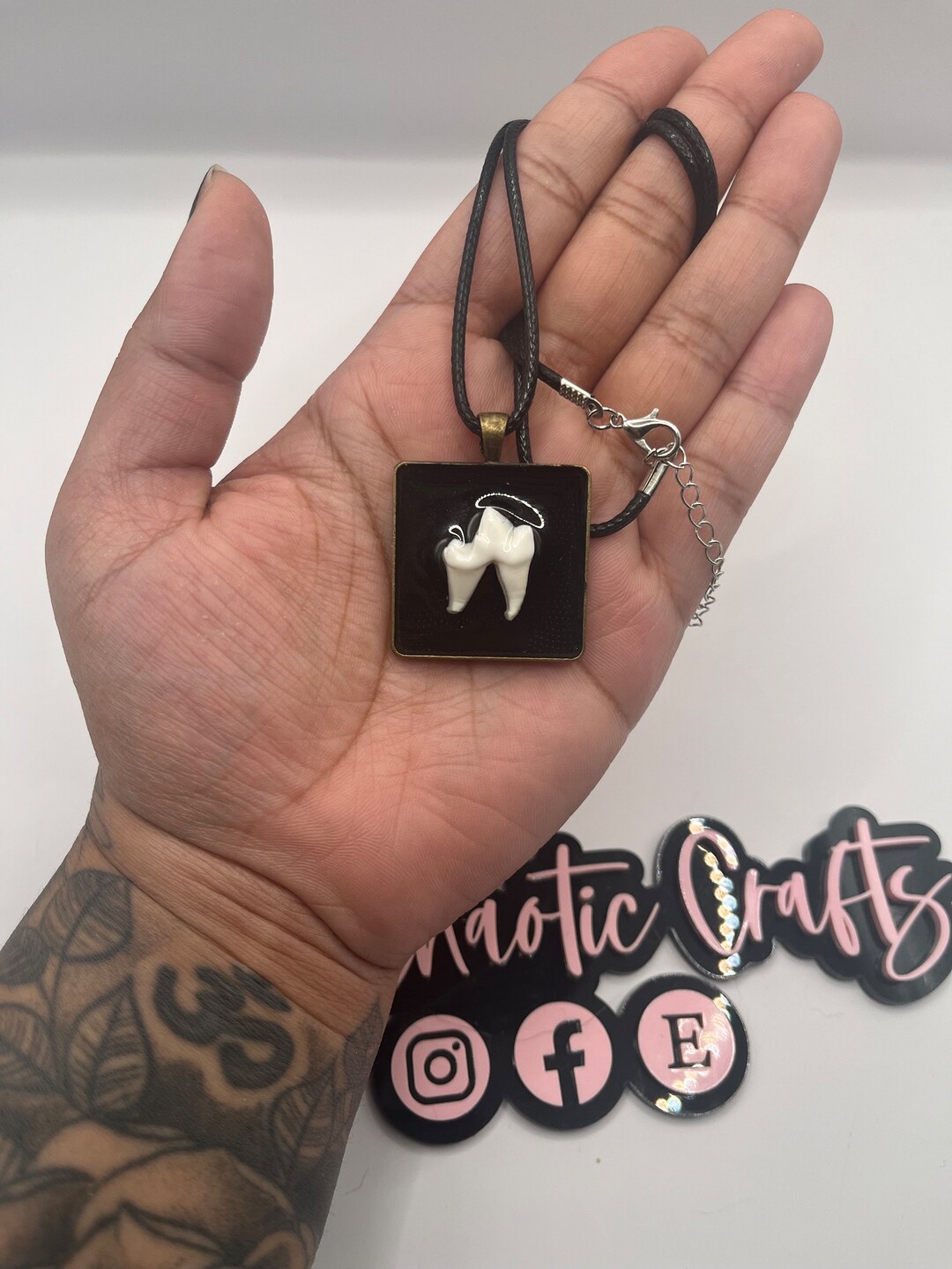 Fox Tooth, Necklace, Oddities Jewelry, Goth Accessories, Animal Bone