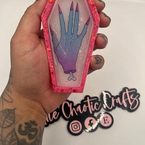 Coffin Trinket Tray, Jewelry Dish, Kawaii Aesthetic, Halloween gifts, home decor, Pastel Goth, Gift for girlfriend, for friend, Home Decor