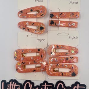 Kawaii, Barrettes, Hair Clips, Pastel Goth Accessories, Emo Aesthetic, Creepy Cute, Hair Accessories, Gift for friend, Halloween, Decora