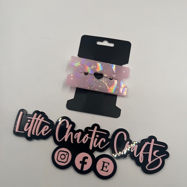 Razor Blade, Kawaii Accessories, Edgy, Pastel Goth, Barrettes, Hair Clips, Aesthetic, Decora, Hair Accessories, Halloween Gifts, Creepy Cute