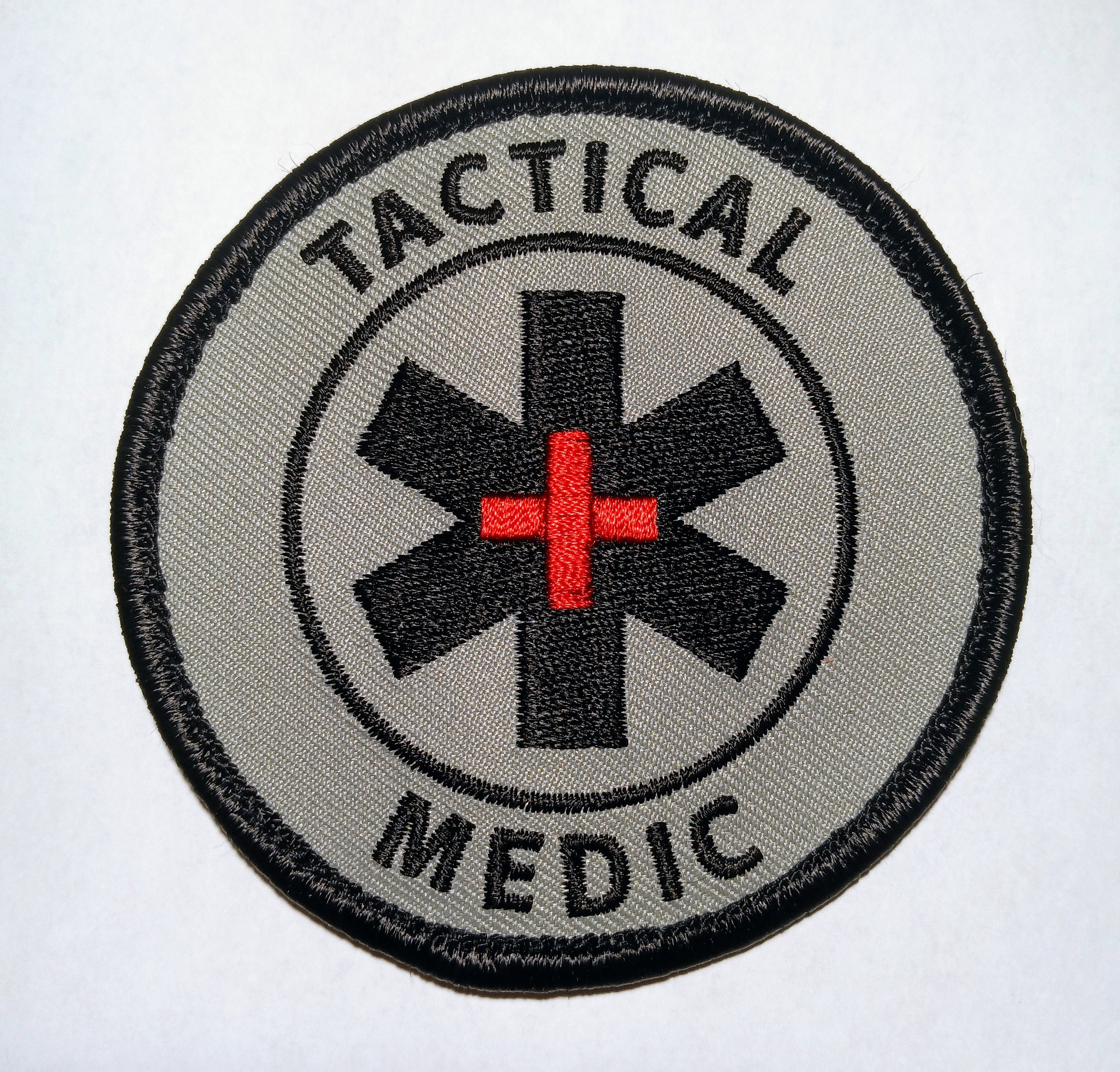 Tactical Medic 3 Hook & Loop Patch - Police - Fire - EMS - Rescue - Airsoft