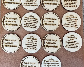 Personalized Pocket Hugs Token Keepsake For Kids - God Says...
