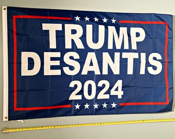 RON DESANTIS FLAG *FREE SHIP USA SELLER Republican Trump 2024 USA Sign 3x5/'