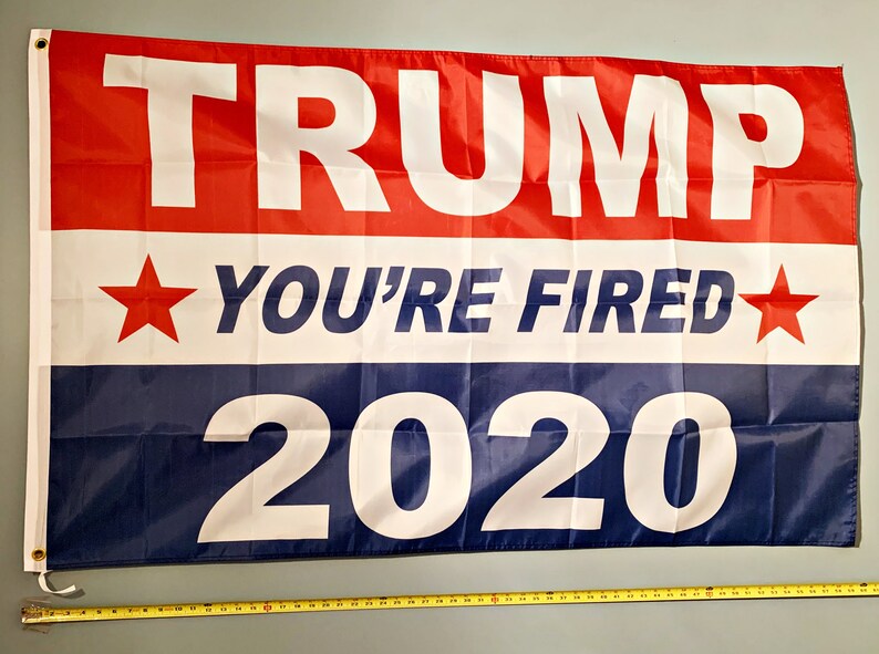 Joe Biden Flag FREE SHIPPING Harris White Fists LGBTQ You're Fired 2024 Trump Biden Sign Poster 3x5' image 1