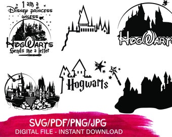 Hogwarts Castle Svg Etsy