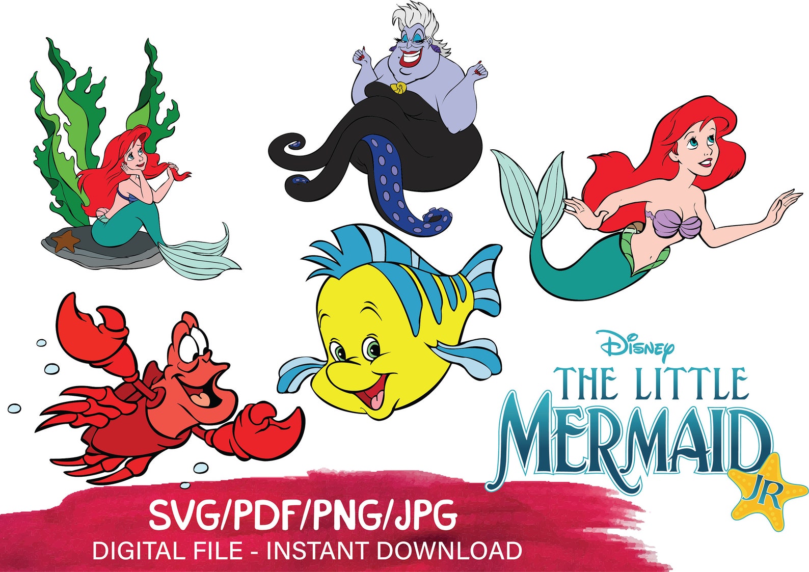 Download Little mermaid svg Aliel svg Disney princess svg Mermaid ...