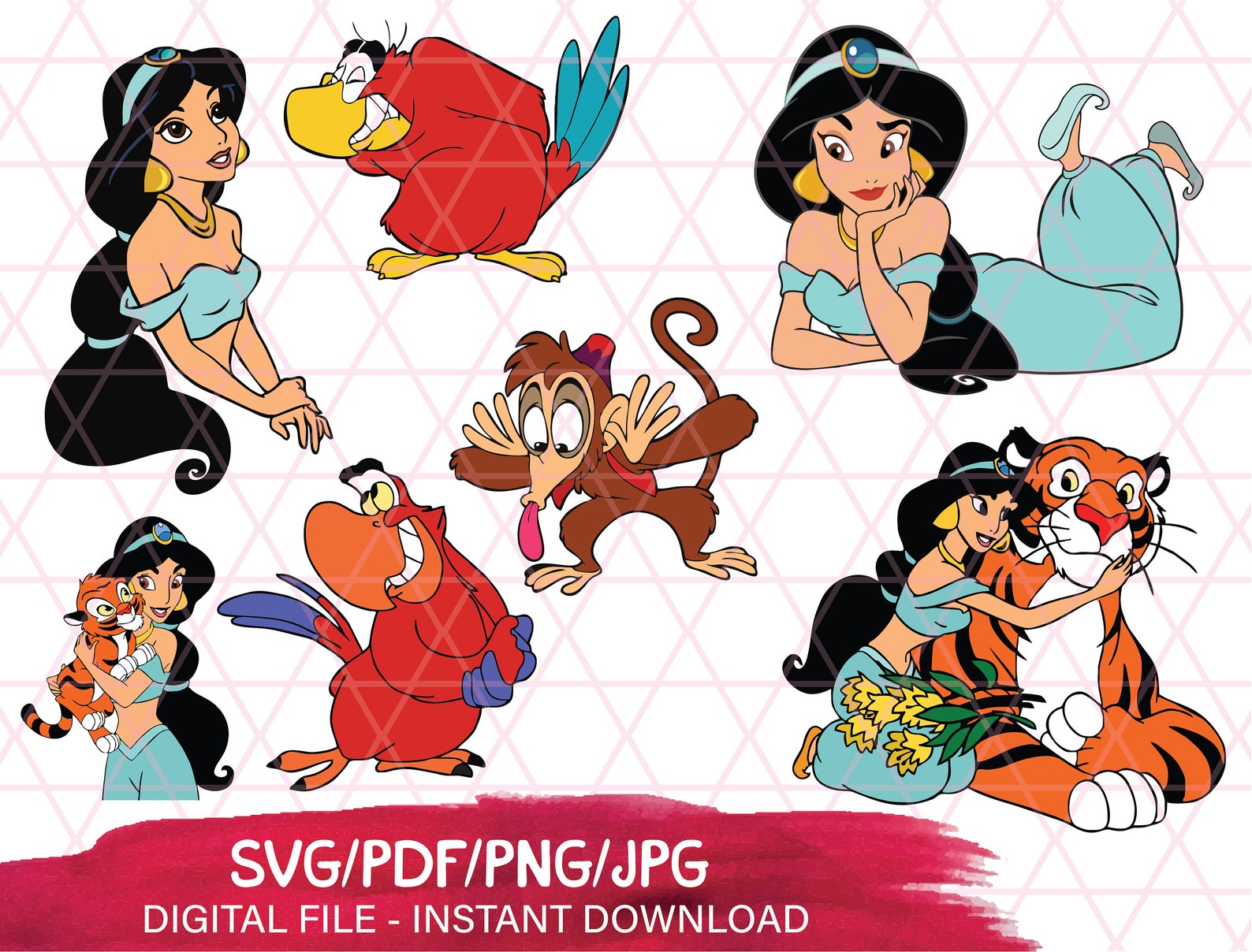 Jasmine svg Disney princess jasmine svg Disney princess svg | Etsy
