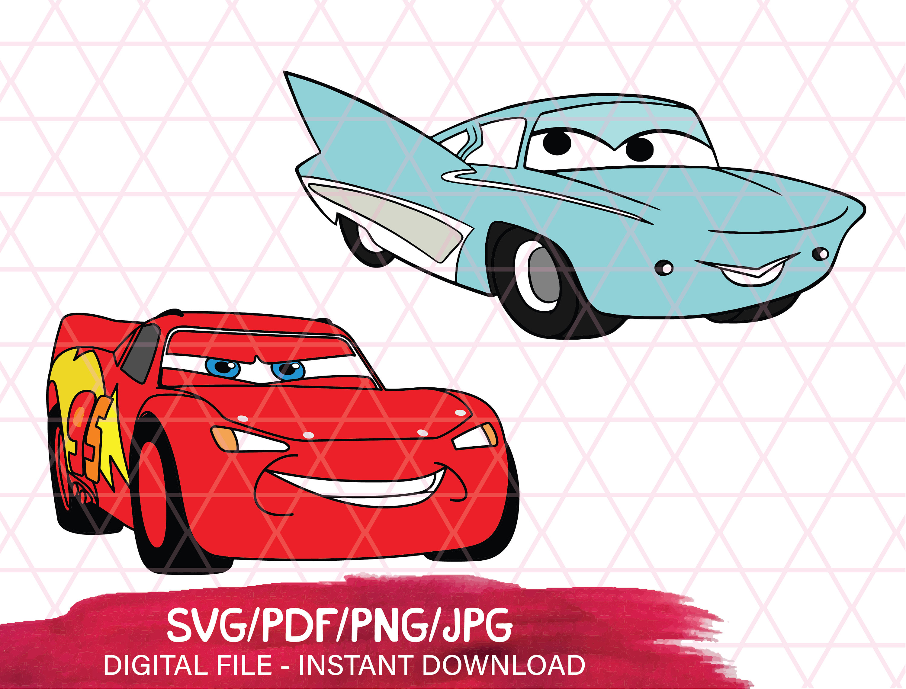 Cars svg Lightning Mcqueen svg Disney svg Mcqueen Digital file | Etsy