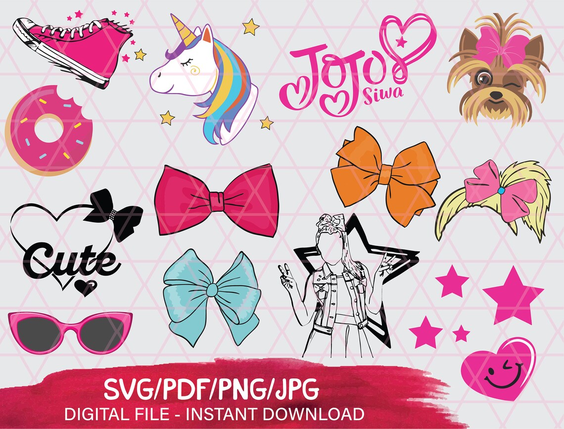 Jojo Siwa Bundle Svg Jojo Siwa Svg Jojo Siwa Birthday Svg Jojo | Etsy