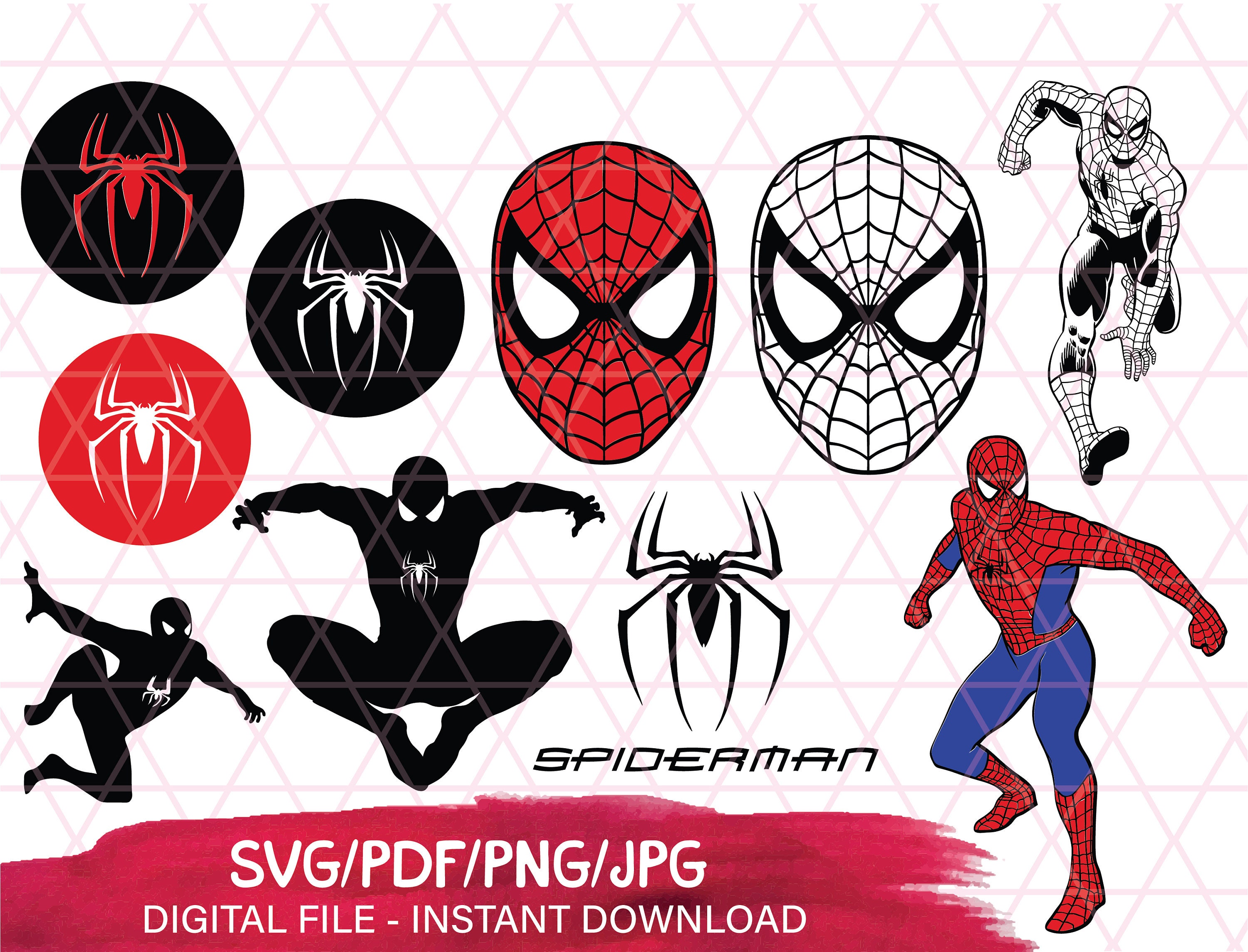 Spider man svg Marvel comics svg Spider man bundle Digital | Etsy
