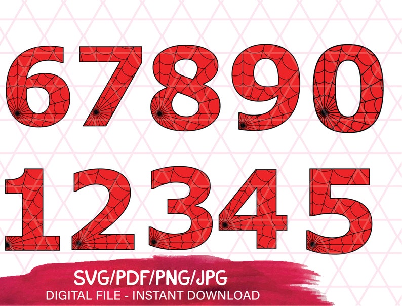 Spiderman numbers svg Spiderman svg Spiderman birthday ...