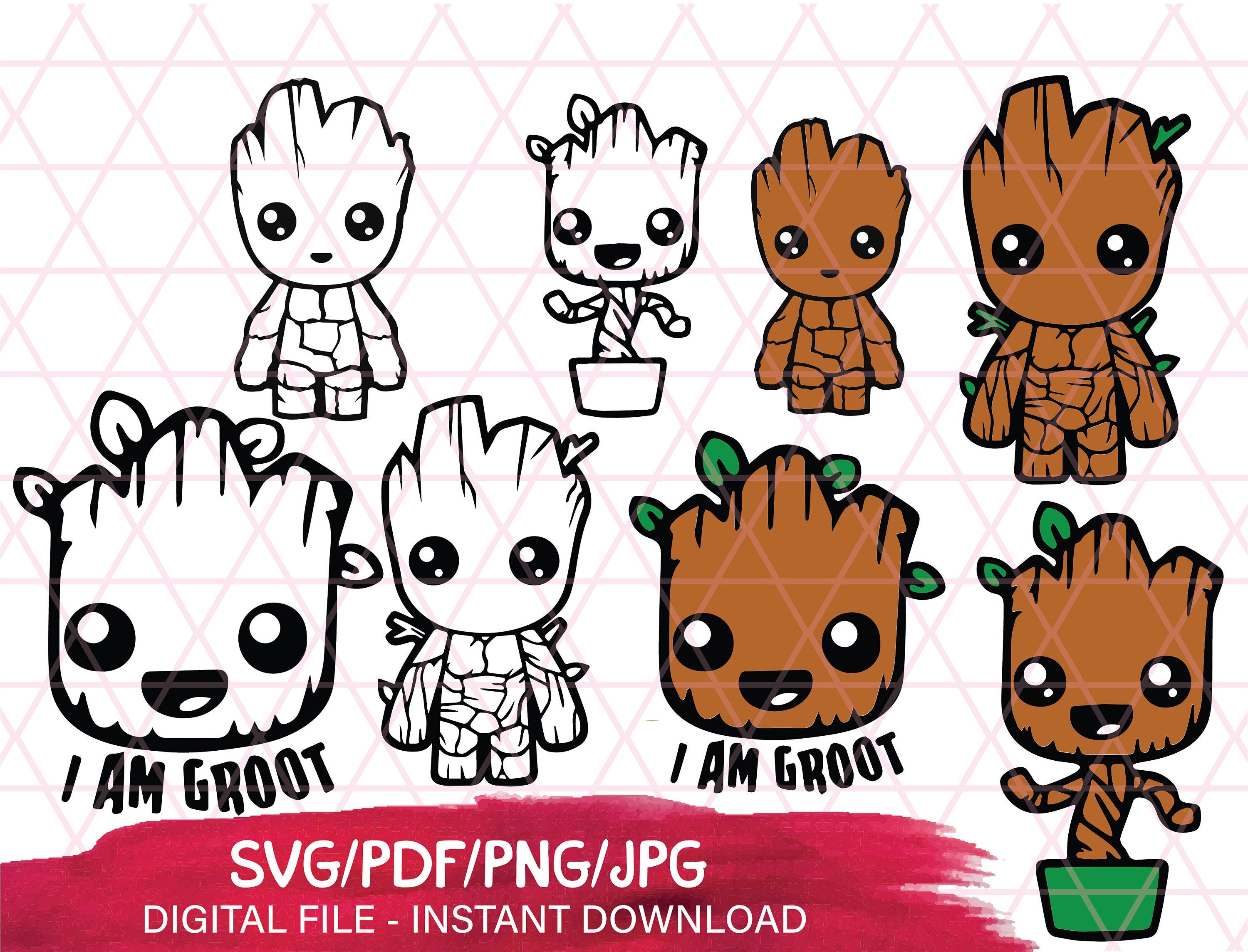 Download Baby groot svg I am groot svg Baby groot clipart Digital file | Etsy
