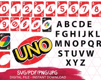 uno cards party etsy