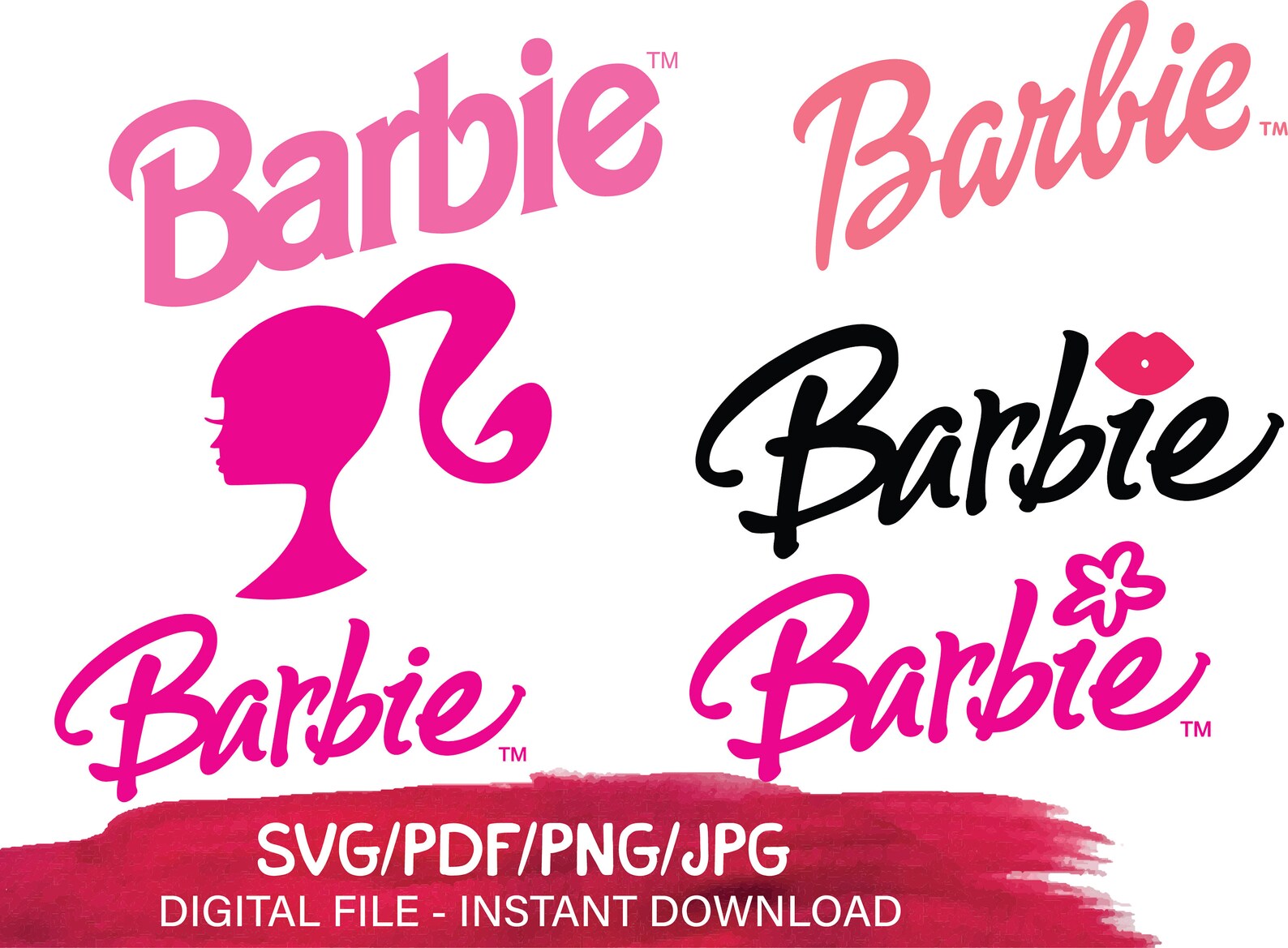 Barbie svg Barbie logo svg bundle Barbie designs svg Barbie | Etsy