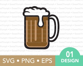 Beer Mug • svg, png, eps • Digital Download • Cut file for Cricut, Silhouette