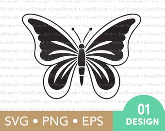 Butterfly • svg, png, eps • Digital Download • Cut file for Cricut, Silhouette