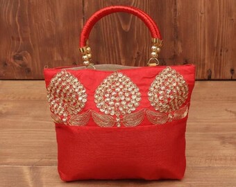 Wholesale Indian Women's Embroidered Handbag, Wedding Favor, Return Gift, Birthday Gift, Bridesmaid Gifts