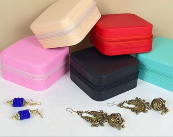 Travel Mini Organizer, jewelry organizator, Jewelry bag Vanity Box for Return Gift/ Wedding Gift, Diwali Gift, Engagement gift