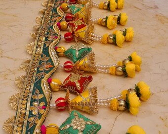 Traditional Handmade Decorative Door Hanging, Home Decor, Indian Toran, Indian Wedding favors,homeDecor, christams Gift, Festive Decoration,