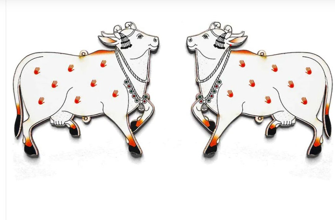 2 IN Pichwai Cow pack of 12 main image 1