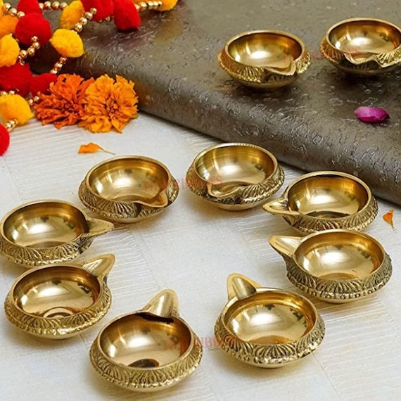 Buy Brass Diyas, Pooja Accessories, Diyas for Pooja, Diwali Gift