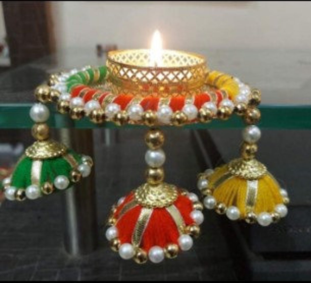 Multi Color Tea Light Holders, Diwali Diyas, Diwali Gift, Home Decor
