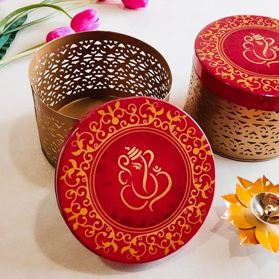 Personalized Candle Holder Diwali Gifts Boxes Handmade Home Decoration  Indian Festival Housewarming Mandir Pujan Pooja Return Gifts Items Office  Temple Decor Box Gift Hamper Basket | Michaels