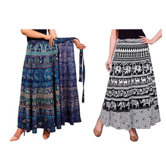 wrap around skirt combo