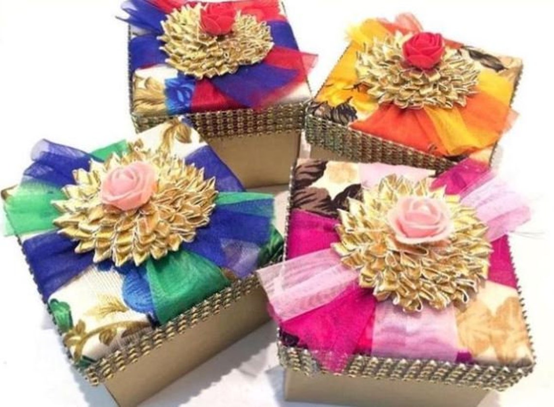 Set of 3 Indian Sweet Boxes Wedding Gift Indian Gift Box Etsy