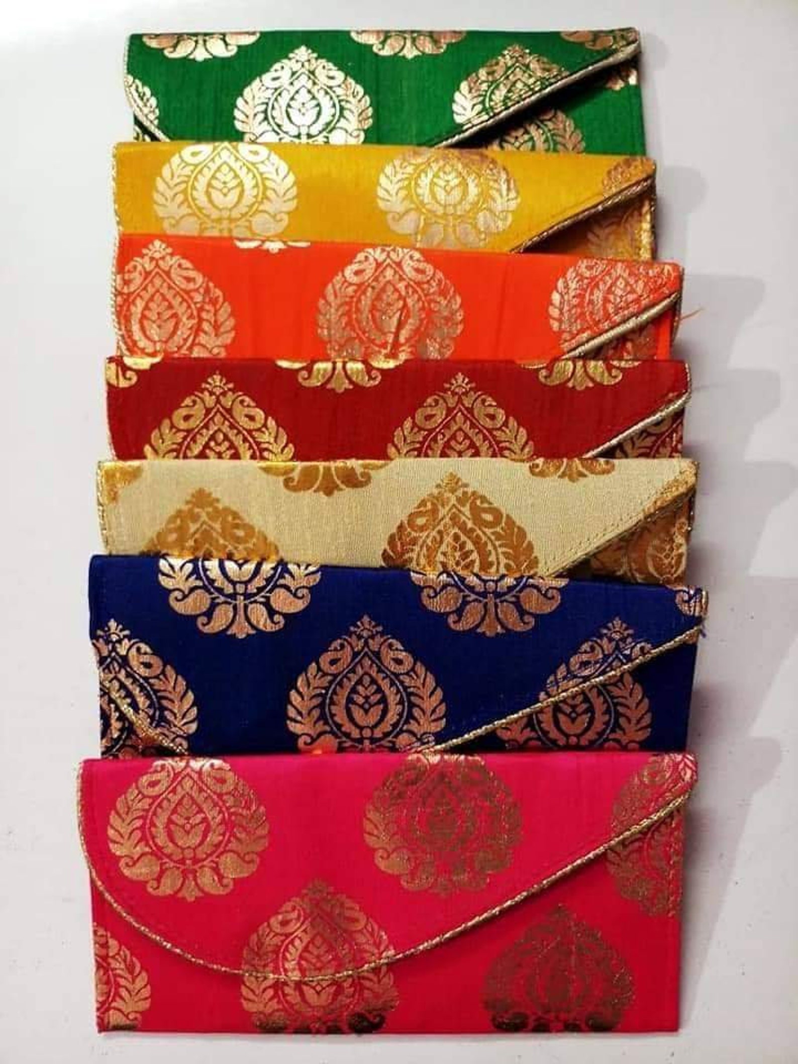 5 Pcs Silk Envelopes Indian Wedding Envelope Wedding Favor Etsy UK