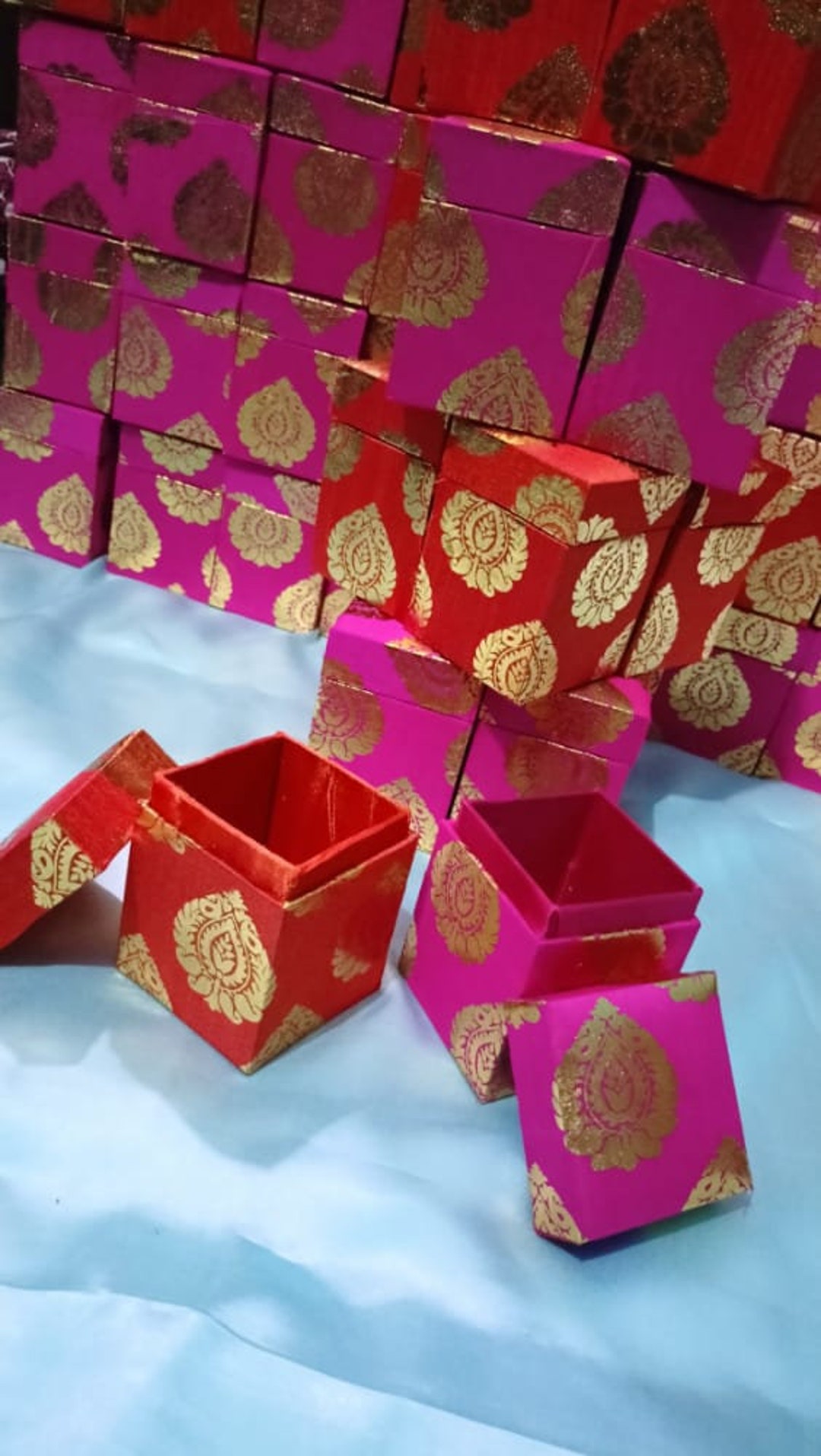 Pack of 10 Pcs Indian Wedding Gift Box Sweet Box Wedding Etsy
