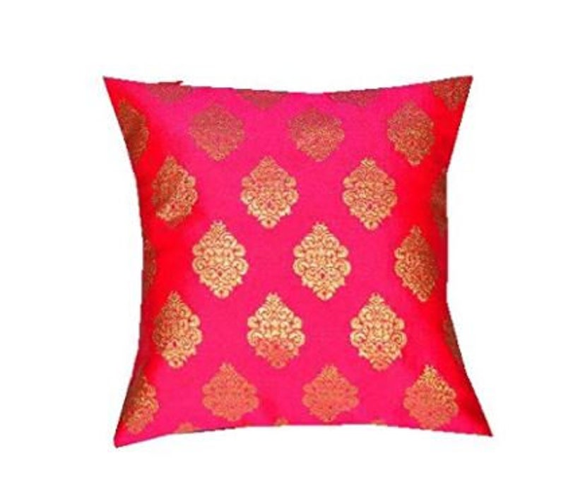 Set of 4 Silk Cushion Covers 16x16 Inches Sofa Cushion Cover Etsy