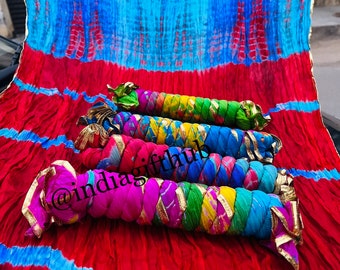 Wholesale Leheriya Silk Dupatta, Jaipuri Print Dupatta 2.25 Meter Free Size, Wedding Gift, Return Gift, Bridesmaid Gift
