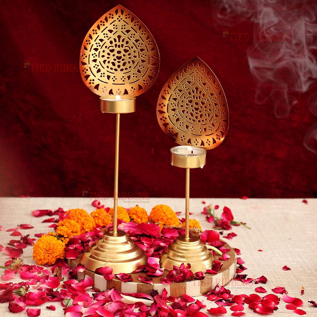 2 Pcs Modern Multi Tea Light Holder Stand Candles Wedding Etsy