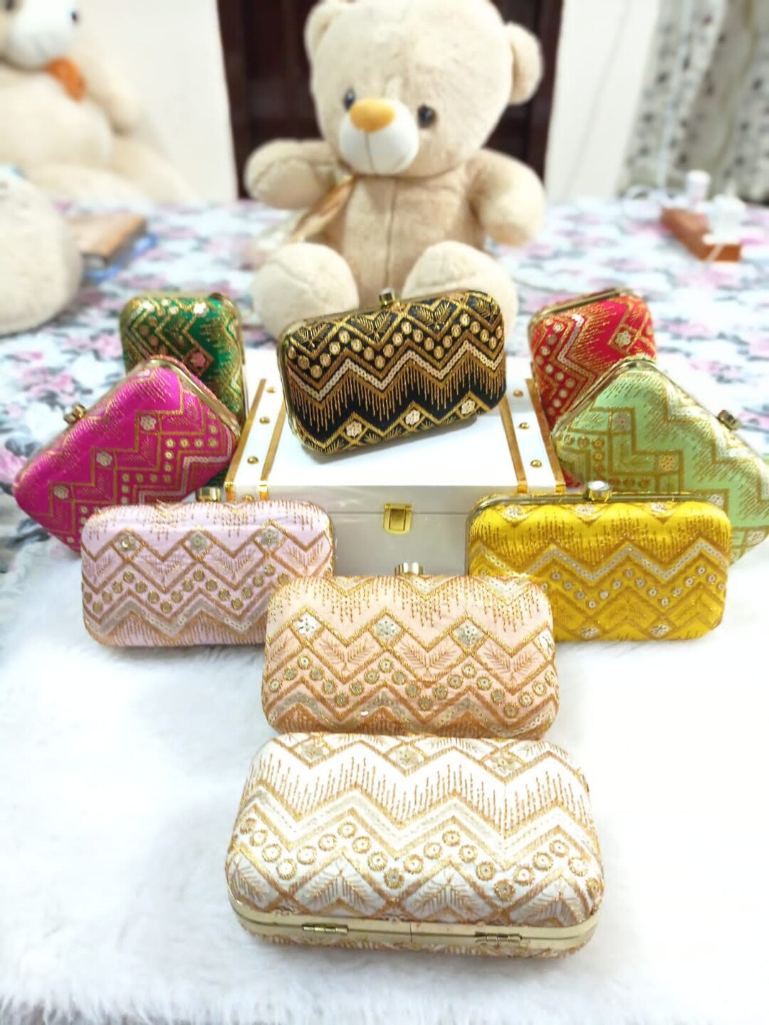 Attractive Clutches for Women,indian Wedding Gifts, Wedding Favor