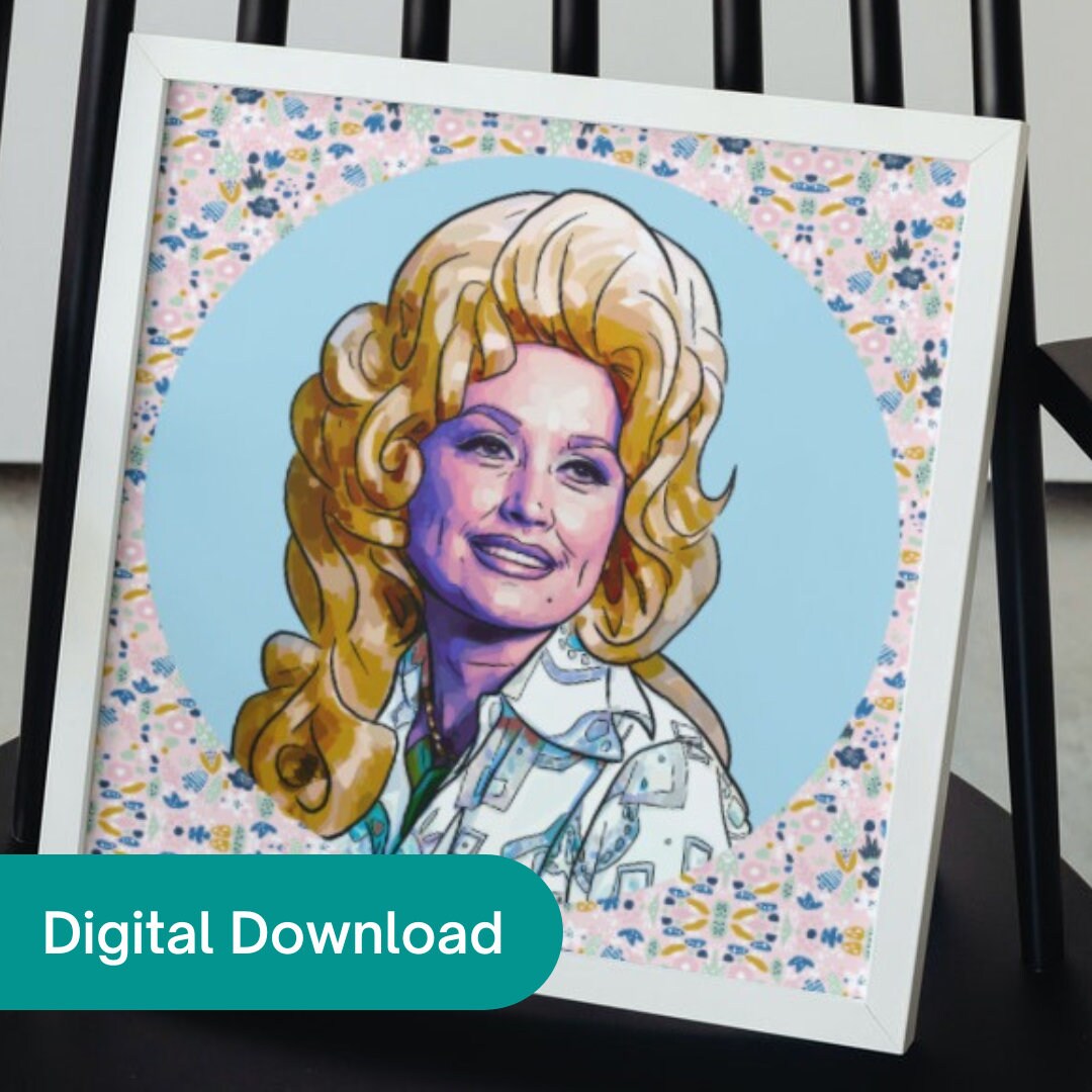 Hello Dolly Dolly Parton PRINTABLE Digital Download Wall Etsy