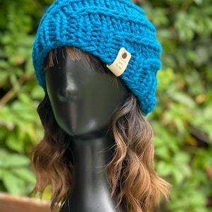 Handmade Knit Spiral Beanie