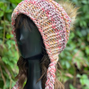 Handmade Knit Bonnet Beanie