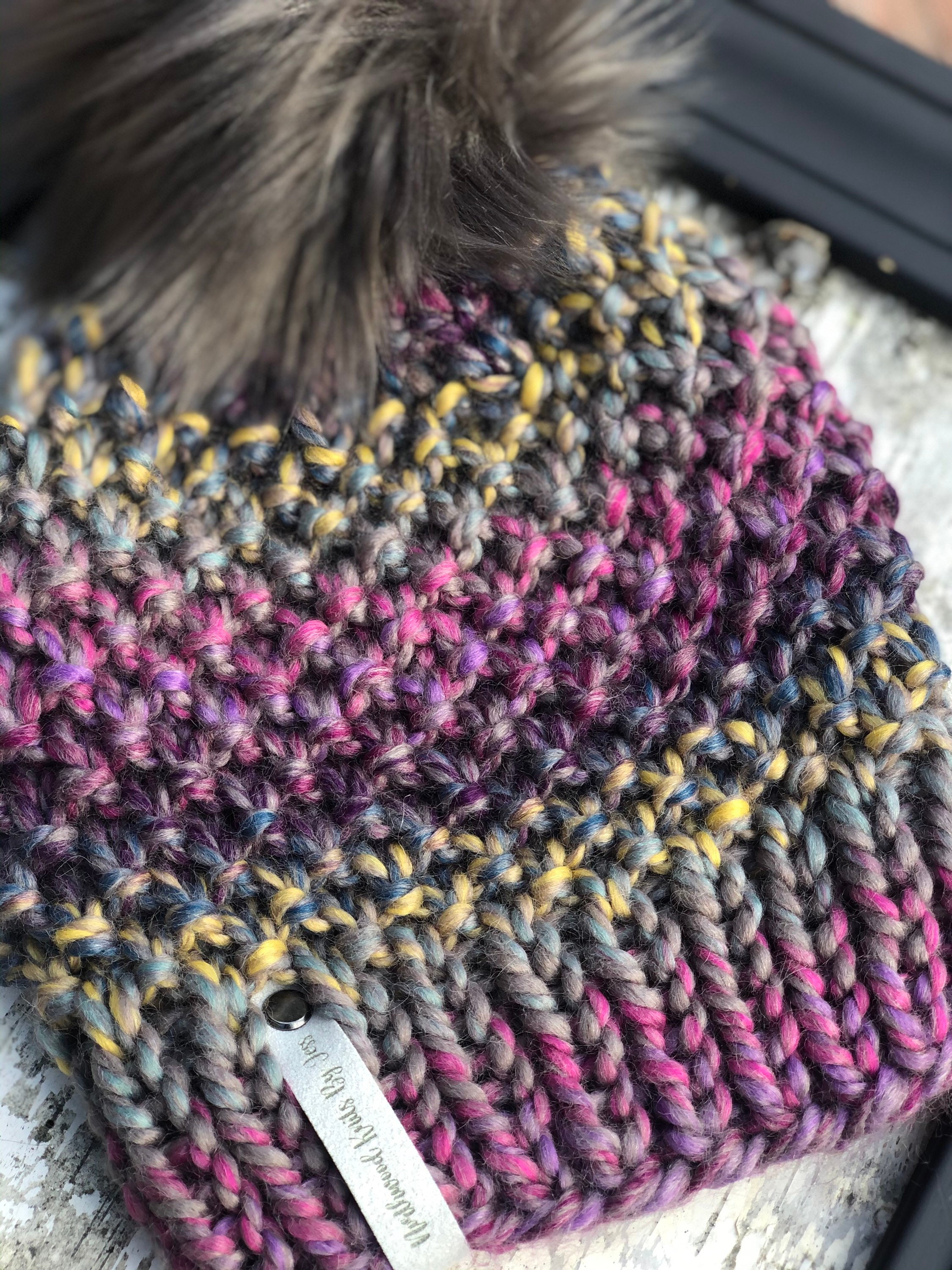 Handmade knit beanie Etsy