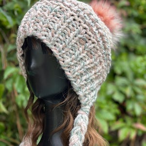 Handmade Knit Bonnet Beanie
