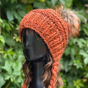 Handmade Knit Bonnet Beanie
