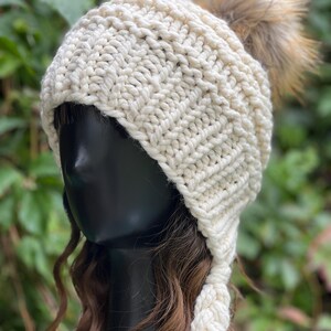 Handmade Knit Bonnet Beanie